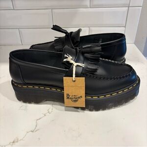 Dr. Martens Adrian Quad Black Platform Shoes  Men 11 / Women 12